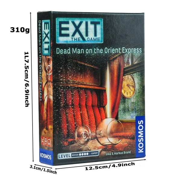Exit: Dead Man on The Orient Express Family Room Escape Experience Card Game