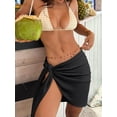 thumbnail image 6 of ANRABESS Sarong Coverups for Women Summer Bikini Bathing Suit Cover Up Beach Short Sarong Wraps Skirt Swim Cover Ups for Swimwear Black S, 6 of 7