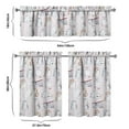 thumbnail image 6 of Kitchen Curtains 36 Inch Short - 3 Panel Set with Cute Cat Paw Pattern, Rod Pocket Window Curtain, 100% Polyester for Pet Lovers Farmhouse, Cafe, Kitchen, Bedroom, Easy Wash, 6 of 6