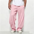 thumbnail image 2 of Mens Sweatpants Athletic with Pockets Joggers Drawstring Elastic Waist for Men Straight Leg Lounge Pants Running Gym Casual, 2 of 7