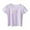 Purple, variant on Ulitacool Summer Tshirts For Girls 18-24 Months Short Sleeve Tee Solid Color Crewneck T Shirt Comfortable Girl Clothes Pink