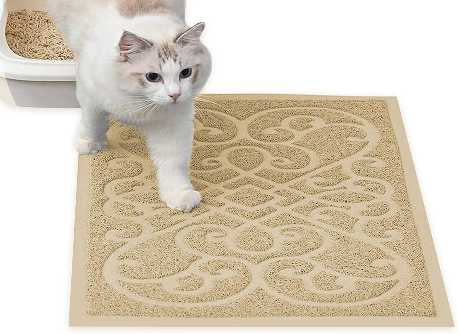 KOONIE Premium Cat Litter Mat 47" x 35" Jumbo Size KOONIE Premium Cat Litter Mat 47" x 35" Jumbo Size