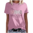 thumbnail image 2 of Birdeem T-Shirts Amples pour Femmes à Manches Courtes, Col Rond, Blouse à Manches Bouffantes Imprimée, 2 of 4