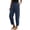 Navy, variant on SwiftWear Women's High-Waist Cotton Linen Pants Loose Fit Breathable Trousers with Pockets Casual Comfort & Everyday Versatile Style