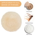thumbnail image 5 of 2 Pcs Large Fluffy Powder Puff, 3.5 Inch Ultra Soft Washable Reusable Velour Face Body Powder Puff Loose Powder Puffs Wet Dry Makeup Tool (Beige), 5 of 8