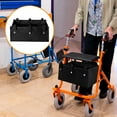 thumbnail image 4 of Gnwei Under Seat Rollator Bag, Detachable Rollator Basket Walker Bag Black Walker Accessories Large Size Walker Tray for Folding Walker Basket for Four Wheel Rollator, 4 of 8