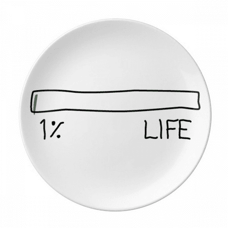 

Life Energy Progress Bar Hundredth Newborn Baby Plate Decorative Porcelain Salver Tableware Dinner Dish