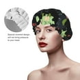 thumbnail image 4 of Balery Cute Dinosaurs Shower Caps, Double Layer Waterproof Shower Cap, Double Layers Reusable Shower Cap With Soft Comfortable For Long Thick Hair Soft Bath Shower Hair Caps, 4 of 9