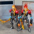 thumbnail image 2 of Marvel Legends Cosmic Ghost Rider 6” Action Figure Fire Whip Without Motorbike From Vehicle Set Riders Series Toys, 2 of 7