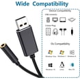 thumbnail image 5 of Usb Audio Adapter,usb To 3.5mm Audio Jack Adapter, Usb External, 5 of 5