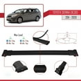 thumbnail image 3 of Compatible with Toyota Sienna 3 (XL30) 2011-2020 FLY Model Car Roof Rack Cross Bar Black Aluminium 2 Bars, 3 of 7