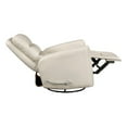 thumbnail image 5 of Lexicon Dimitri Faux Leather Swivel Glider Reclining Chair in Beige, 5 of 14