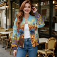 thumbnail image 2 of DISNIMO Highland Cow Printed Jackets for Women Butterfly Floral Printed Sweatshirts Zip Up Outwear Long Sleeve Jackets for Fall Winter, 4XL, 2 of 7