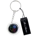 thumbnail image 2 of Mi Amore Love Flower Split-Ring-Keychain Black & Silver-Tone, 2 of 2