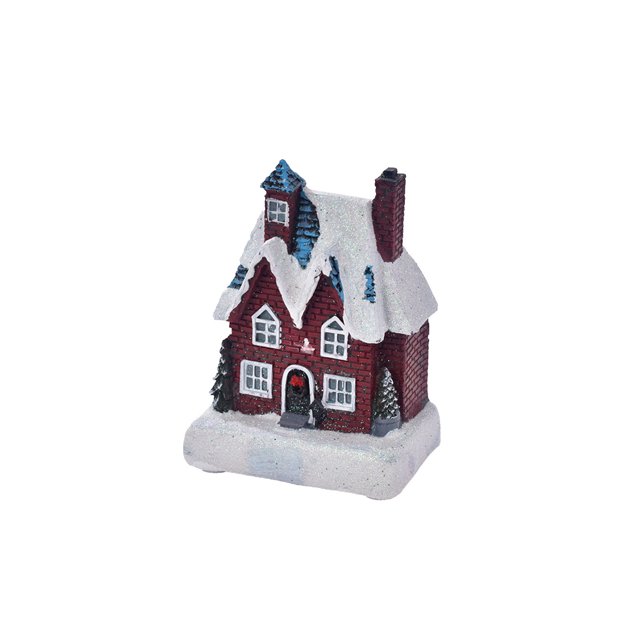 Decoraciones de Navidad para Dormitorio Resina de Navidad Casa Pequeña Decoración Luminosa de Navidad Ornamentos Resina de Navidad Casa Pequeña Decoración de Navidad Oficina Decoraciones de Navidad