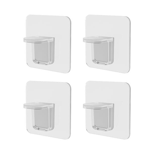 Toystoory Soportes de estante Perforación libre Clavijas de estante extraíbles Soportes de partición de armario de plástico Gabinete para baño Organizadores de utensilios de cocina No.01 Toystoory HA010081-01
