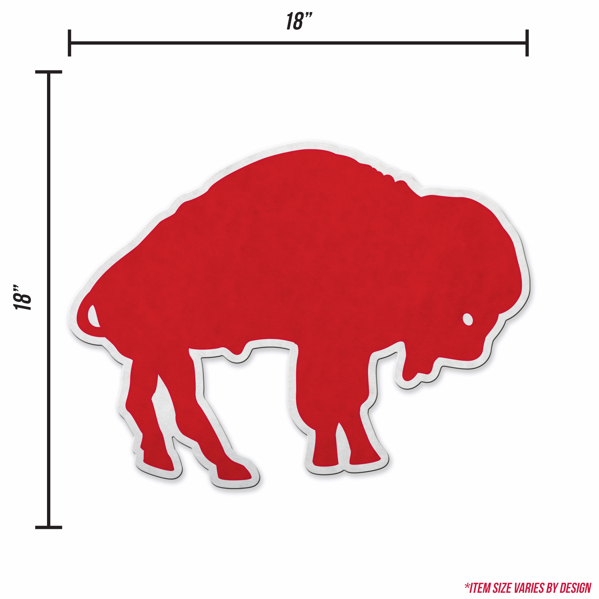 Bills Shape Cut Retro Pennant With Header Card