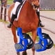 thumbnail image 4 of 2 estribos de alta resistencia, estribos de aluminio fundido a presión con almohadilla de goma antideslizante. Azul Cola Estribo para montar a caballo, 4 of 8