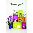thumbnail image 1 of Custom Decals I Miss You. Wall Art Size: 6 X 20 Inches Color: Black, 1 of 1