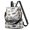 Basketball and Text White Pattern, variant on Basketball and Hoop Black Pattern Fashion Backpack, Casual Daypack with Side Bottle Pockets & Convertible Strap, Multi Pockets Gifts for Women Casual Use