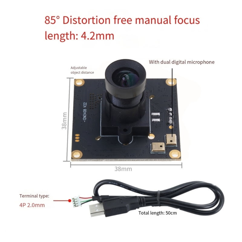 IMX577 Sensoring USB Webcam Supporting 4K Video 12MP 3840x3040 30FPS Equipped Digital Microphone USB Camera Module
