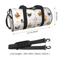 thumbnail image 2 of Balery Funny Chicken Bolsa de Gimnasio para Mujeres y Hombres, Bolsa de Viaje Impermeable, Bolsa de Fin de Semana con Compartimento para Zapatos y Bolsillo Húmedo, 2 of 6