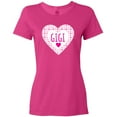 thumbnail image 3 of Inktastic Gigi Pink Valentine Hearts Women's T-Shirt, 3 of 5