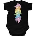 thumbnail image 2 of Halloween Unicorn Costume Rainbow Pony Soft Baby One Piece Black 12 Month, 2 of 2
