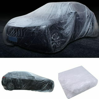  2 Set of Thicken PE Plastic Car Cover- 12.5' x 21.6