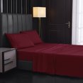 thumbnail image 1 of Bedding sheets, solid color brushed sheets, bed kasa home textile bed on four sets, 1 of 5