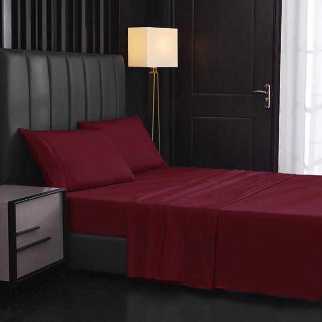 Bedding sheets, solid color brushed sheets, bed kasa home textile bed on four sets