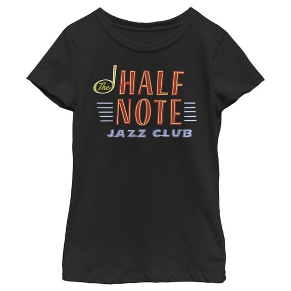 Girl's Soul Half Note Jazz Club Graphic Tee Black Medium