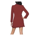 thumbnail image 1 of bebe Pleated Blazer Dress Red XS, 1 of 7