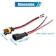 thumbnail image 3 of Un Set H11 Conector Macho Hembra Precableado de Bombilla del Faro Antiniebla del Coche, 3 of 6