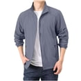 thumbnail image 4 of GUZOM Mens Lightweight Stand Collar Windbreaker Jacket Water Resistant Nylon Full Zip for Outdoor Hiking Travel Commute Spring Casual Dark Gray,Size 2XL, 4 of 9
