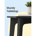 thumbnail image 3 of LEDREM 2-Tier Side Table, Small Rectangular End Table, Nightstand with Tapered Legs, Curved Transitions, for Small Spaces, Charcoal Gray, 3 of 5