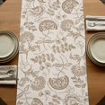 thumbnail image 5 of Khaki Fruit 120 Inch Table Runner, Country Retro Floral Botanical Plant Farmhouse Dresser Scarf Cotton & Linen Tablerunner for Dining/Kitchen Island/Holiday Party Décor 13" x 120", 5 of 9