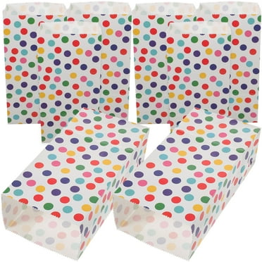 Birthday Gift Bags for Candy Party Favors Assorted Color Paper 20pcs