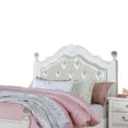 thumbnail image 6 of Bela Full Size Bed w Button Tufted Headboard-White Faux Leather, 6 of 6