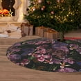 thumbnail image 6 of Rateoe Orchids Flowers Print Christmas Tree Skirt 48" for Xmas Holiday New Year Party Circle Tree Mat Ornaments Decoration, 6 of 7