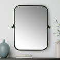 thumbnail image 7 of Creative Co-Op Metal Framed Pivoting Wall Mirror, Black, 7 of 7