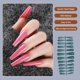 thumbnail image 5 of Seitruly 24 piezas de barniz para uñas postizas, cubierta completa Extra larga, puntas de uñas artificiales, suministros de manicura, accesorios para Arte de uñas verde Seitruly CE012051-11, 5 of 6