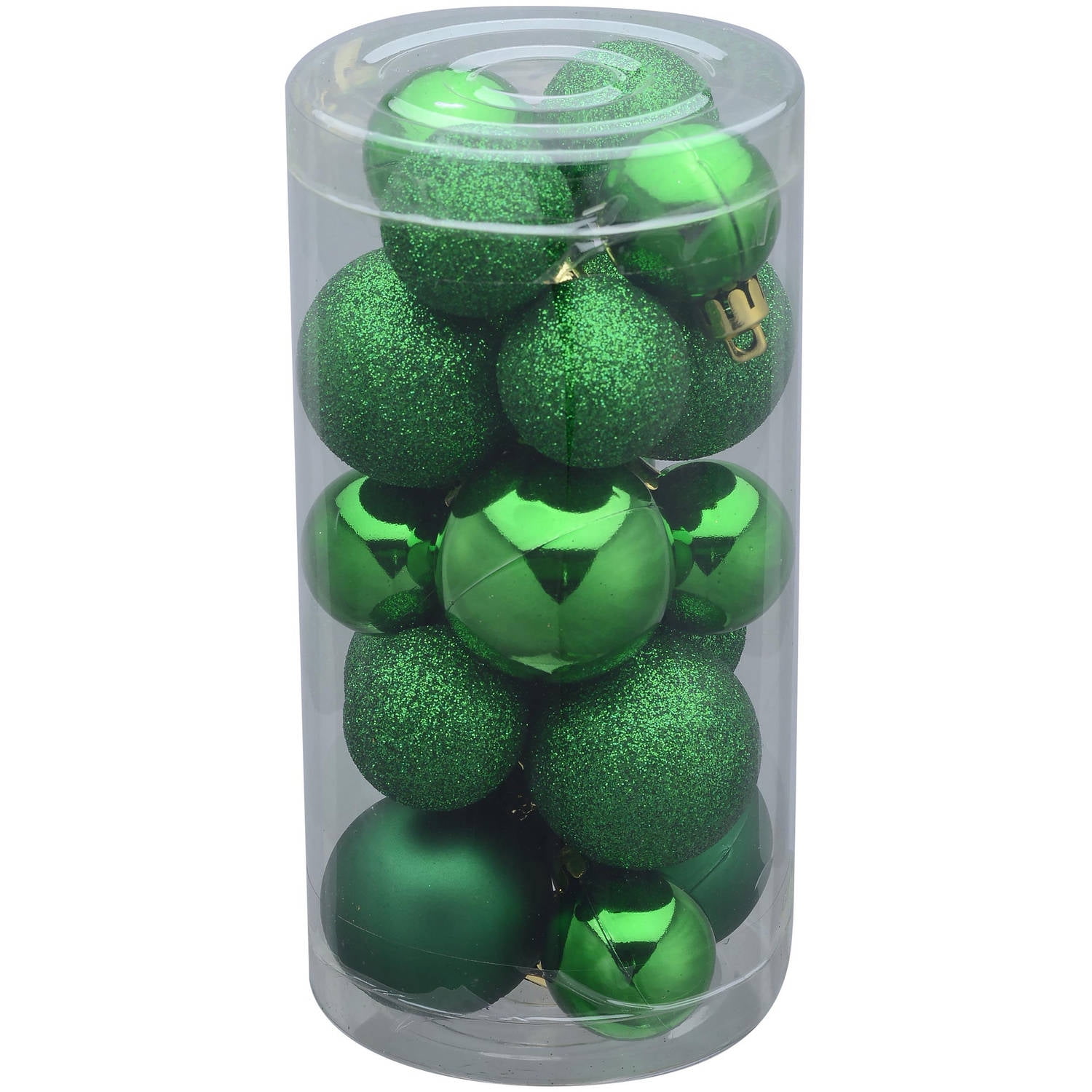 Holiday Time 20Pack Mini Ornaments Green