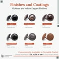 thumbnail image 4 of 100 Pack 1.25 Inch Unfinished Decorative Door Nail Clavos By Borderland Rustic Hardware, 4 of 4