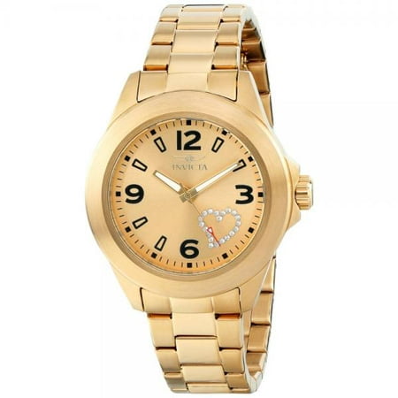 Invicta Women's Angel 18K Gold Plated Steel Gold-Tone Dial