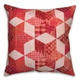 thumbnail image 2 of Creative Products Blue and Red Patchwork 18x18 Spun Poly Pillow, 2 of 3