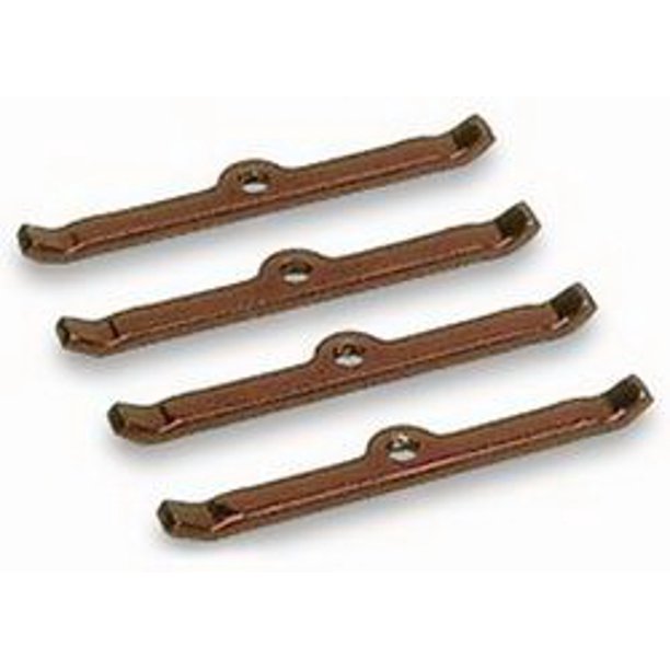 Moroso Valve Cover Hold Down Tabs Blue Powder Coat SBC/V6 P/N 68506