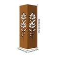 thumbnail image 3 of Rusty Metal Garden Column, 15.7 inches Garden Column Rust Steel Statue without Lid, Modern Garden Sculpture, Metal Patio Landscape Decor, Art Column for Lawn, Porch, Backyard Decoration, Style M, 3 of 9