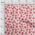 thumbnail image 2 of oneOone Cotton Flex Red Fabric Florals Craft Projects Decor Fabric Printed By The Yard 40 Inch Wide, 2 of 5