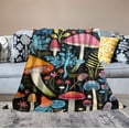 thumbnail image 2 of JRXY Mushroom Blanket for Adults Teen Gifts for Mushroom Lovers, Mushroom Gifts for Women, Soft Cozy Flannel Mushroom Throw Blanket, Mushroom Room Decor White, 2 of 6